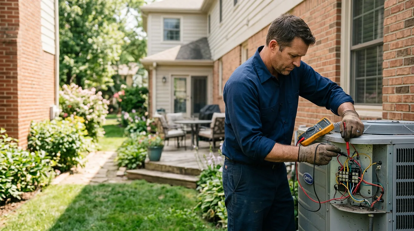 HVAC technician working near Hansford, WV